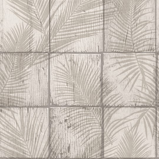 Designs Direct Rustic Palm Shadow Tile Wallpaper